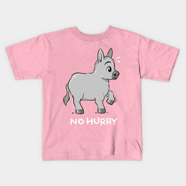 Donkey Speed Kids T-Shirt by wloem